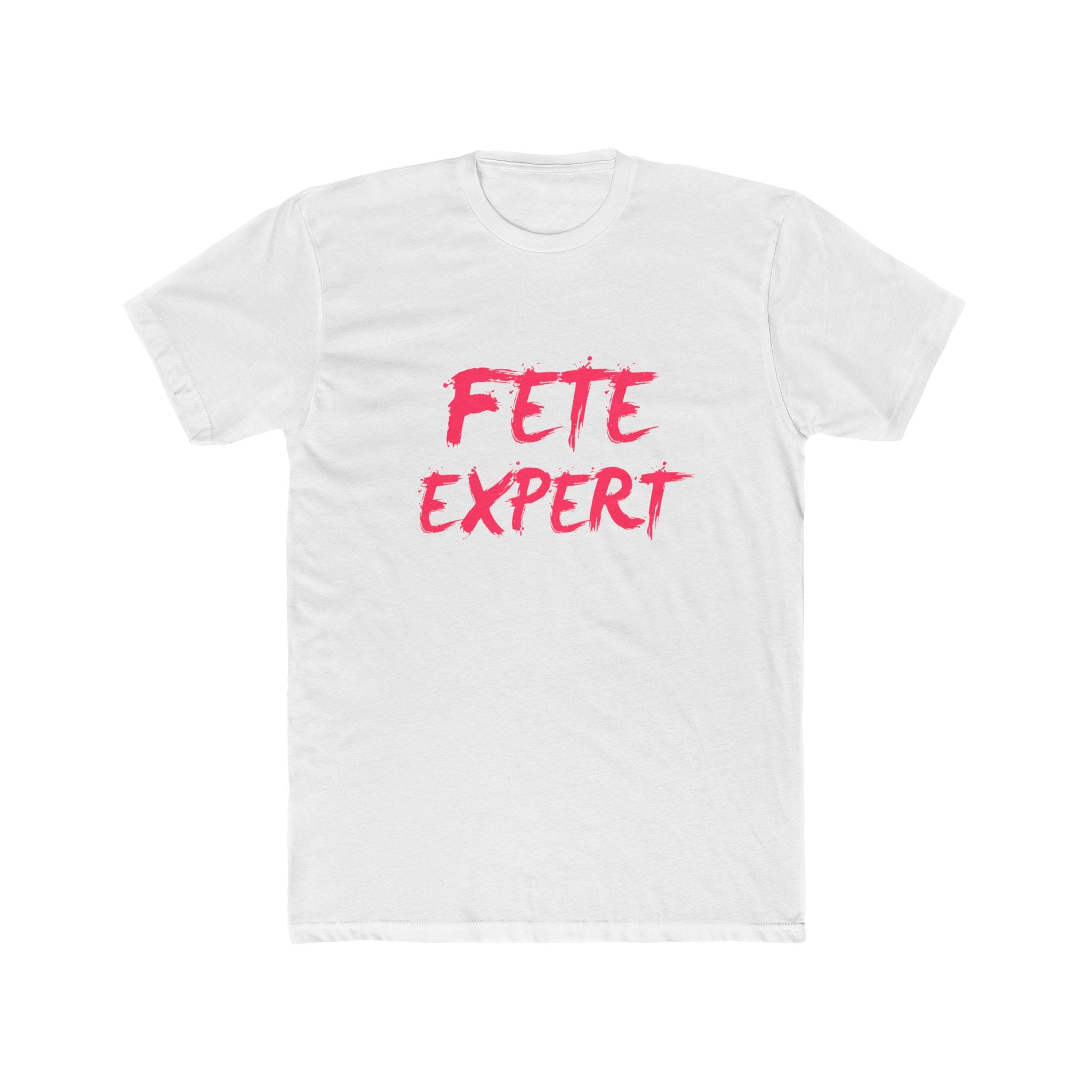 Fete Expert Classic Unisex Cotton Crew Tee - Fuschia