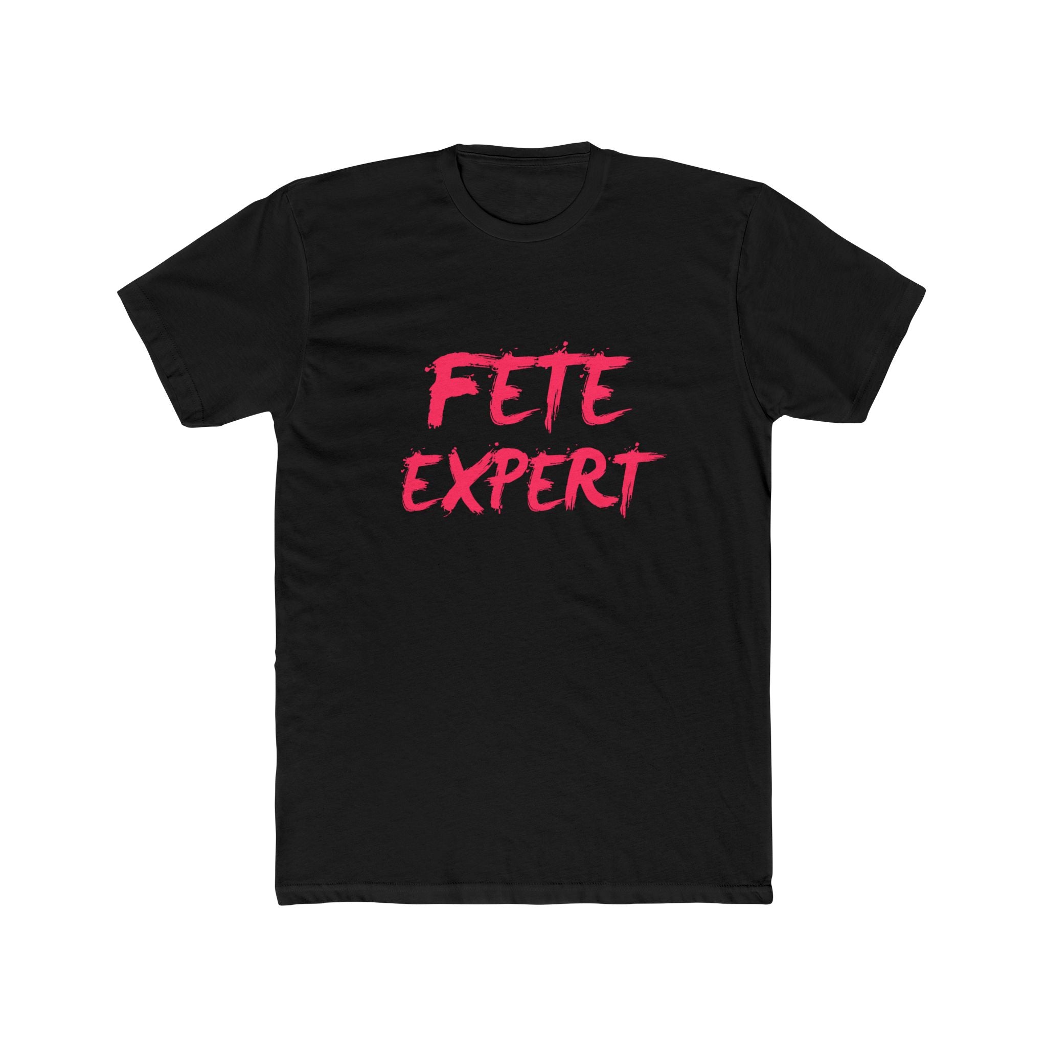 Fete Expert Classic Unisex Cotton Crew Tee - Fuschia